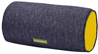 Gardenista rund Bolster Outdoor Kissen Nackenkissen | wasserbeständig UV-geschützt Nackenrolle mit fulling | langlebiges bequem Bolster Kissen | Rollen Kissen zur Unterstützung von Rücken (Gold)