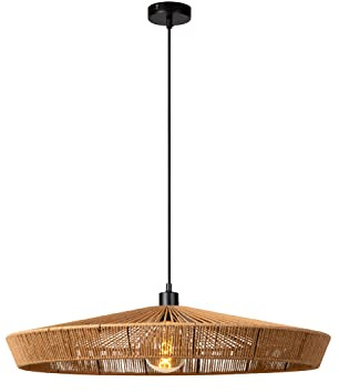 LUCIDE YUNKAI - Pendelleuchten - Ø 70 cm - 1xE27 - Natürlich
