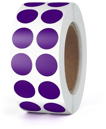 Runde Aufkleber 13mm Lila Selbstklebend Rolle Kleine Klebepunkte Etiketten Farbkodierung Kreise Sticker Wetterfest 2000 Stück