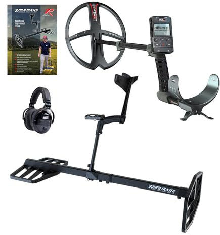 XP Metal Detectors XTR-115E with Deus II RC 13x11 Metal Detector WSAII-XL Wireless Headphones Bundle - deep Seeking Metal Detector with FMF Coils, Deus II Remote Control and S-Telescopic stem