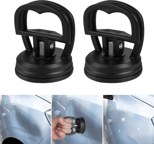 Flintronic Auto Dent Saugnapf, Heavy Duty Saugheber (2er Set), Vakuumsauger Gummisauger, Dent Abzieher, Saug-Näpfe Saugnapfhalter Saug-Heber zum Anheben und Entfernen von Glas, Computer-Bildschir (2S)