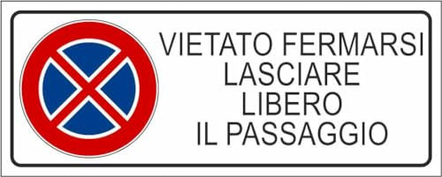M-ITALY CARTELLO SEGNALETICO UNI - PROPRIETÀ PRIVATA LASCIARE LIBERO IL PASSAGGIO - Adesivo Extra Resistente, Pannello in Forex, Pannello In Alluminio (60x25, Alluminio)