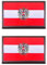2 St. Österreich Adler Militärische Patch - Taktisch Österreich Abzeichen, Bestickter Aufnäher mit Verschluss, Militär Aufkleber Bänder Patch für Rucksäcke Kleidung Uniform Weste