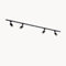 Qub Focus III 1-Phasen Led Schienensystem - 200cm - 4x GU10 Spots - 2x 1m Schienen - I-Form - Deckenstrahler Schwarz - Erweiterbar & flexibel - LED-kompatibel - Modernes Design Spot lampe