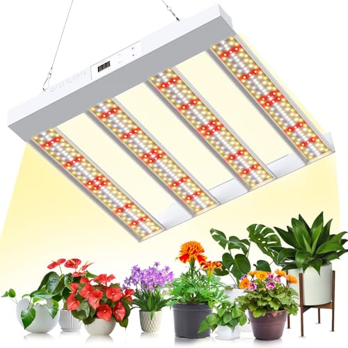 LED Grow Lampe SPF1200 PRO LED Vollspektrum Pflanzenlampemit 660 Lampenperlen, 120W Abdeckung 60x60cm Grow Light mitBlütendimmer, Timer, Wachstumslampe fur Growzelt Zimmerpflanzen GemÃüse Blume