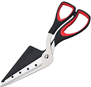 Kitchen Scissors Multifunctional Pizza Scissors Pizza Slicer Detachable Restaurant Kitchen Stainless Steel Scissors (Schwarz 1pc)