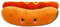 BEMIRO Essen Kuscheltier – Hochwertig Verarbeitet, Mit Gestickten Gesichtern, Kuschelig Weich, Ca. 23-33 cm (Hotdog Kuscheltier)