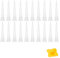 20 Pack Kartuschenspitzen, Kartuschentüllen, Kartuschenspitze, Kartuschendüse, Tüllen für Silikonkartuschen, Silikondüsen-Applikator für Klebedichtmittel und Kartuschenpistole,Mit Dichtungsspatel