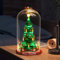 TRUSTFAR Vitrine en verre étanche à la poussière conçue pour LE-GO 40573 modèle de bloc de construction d'arbre de Noël, boîte transparente, boîte de présentation compatible avec Le-go 40573 (sans