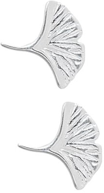 VALICLUD Gingko Blatt Ohrstecker Damen Silber 925 Kleine Modische Ohrhänger Schmuck Geschenk Für Alltag Und Fest