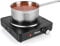 Tristar Placa de cocina pórtatil - Fuego simple - Para alojamiento de estudiantes, camping, cocina americana - 18,5 cm de diámetro - Termostato regulable - 1.500 W - KP-6151