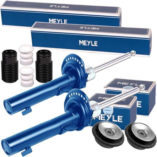 2x MEYLE Stoßdämpfer + Domlager + Protection-Kit vorne für Golf 2 3 VENTO