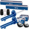 2x MEYLE Stoßdämpfer + Domlager + Protection-Kit vorne für Golf 2 3 VENTO
