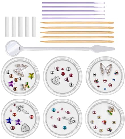 Zahnschmuck-Set für Zähne – Kreatives Zahnschmuck-Set, Zahnkristalle | professionelles Zahnschmuck-Set für strahlendes Lächeln, einzigartiger funkelnder Zahnschmuck, Edelsteine zur Verbesserung de