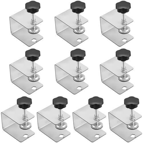 NGOSUET 10 morsetti a C piccoli, mini morsetti a vite, morsetto da tavolo, morsetti resistenti a C, morsetti in metallo per morsetti, morsetti e tenditori, lavorazione del legno fai da te