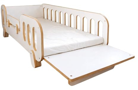 Carmila Holz Babywiege & Kinderbett aus MDF | Freistehendes Babybett Holz für Neugeborene, Babys und Kleinkinder | Klassisches Design für Schlafzimmer und Kinderzimmer, 120 x 64 x 64 cm