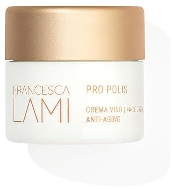 Francesca Lami Pro Polis Anti-Age Gesichtscreme, 30 ml, aufpolstend, aufhellend, patentierter biotechnologischer Propolis-Extrakt, Vitamin A, stimuliert Kollagen und Elastin, trockene, reife Haut