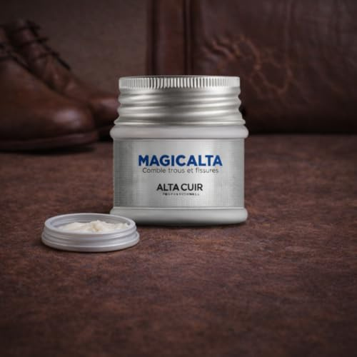 Pâte Réparatrice Cuir Magicalta – Réparation Rayures, Trous et Craquelures – Rénovation Canapé, Sièges Auto, Chaussures