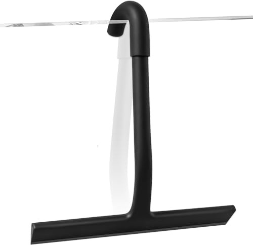 Tergivetro per Doccia Silicone con Gancio Integrato, Tira Acqua da Doccia | senza forature, per porte doccia, specchi, finestre, piastrelle e vetri auto
