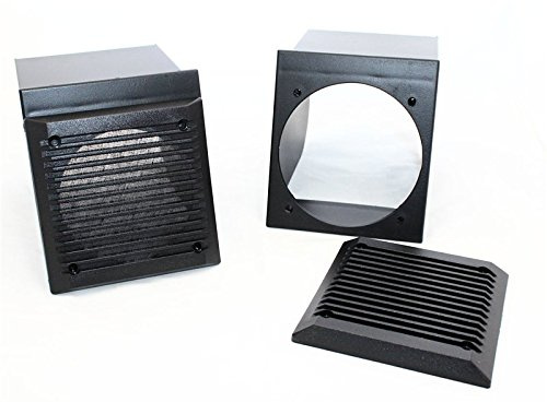Sound-way Box enclosures for 10 cm 4 speakers for FIAT Panda 3 doors black