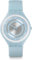 Swatch Unisex Erwachsene Digital Quarz Uhr mit Silikon Armband SVOS100