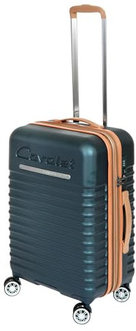Bowatex Mittelgroße Hartschalentrolley Koffer Dunkel Blau Rollenkoffer 65cm Cavalet