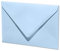 ARTOZ 150x Briefumschläge gerippt - Pastellblau - DIN B6 178 x 125 mm - Kuvert ohne Fenster - Umschläge mit Nassklebung - Spitze Verschlusslasche