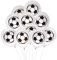 Oblique Unique® 10 Fußball Luftballons für Kinder Geburtstag WM Weltmeisterschaft Party Deko Ballons Spielen Schwarz Weiß