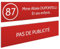 DECOHO - Plaque Boite aux Lettres Personnalisable - Lot de 2 plaques adhésives PMMA Rouge et Blanc - Format 100x25 mm - Gravure Laser pré - Rouge