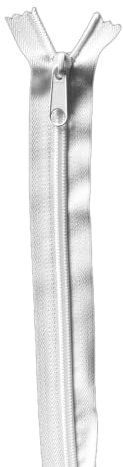 Telliswelt stabiler 5mm Reißverschluß für zb. Bettwäsche 120 cm weiß Nicht teilbar