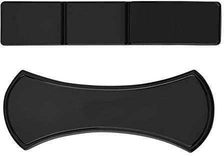 Oumij Nano Gummiauflage 2 Stück,Auto Anti Rutsch Pads Magic Nano Gummiauflage Universal Sticky Gel Pad Handyhalter Fixate Gel Pad Gummiauflage Halterung für Auto/Handy (Schwarz)