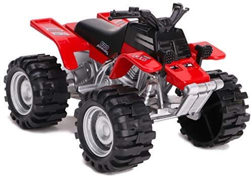 Toyland 11cm Quad-Bike mit Druckgussantrieb Designs - ROT - Jungenspielzeug