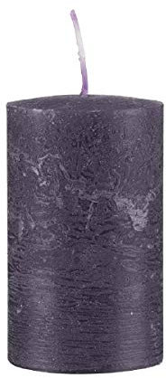 durchgefärbte Rustica Stumpenkerzen Lila 150/70 mm, 1 Stück, Rustik Kerzen, Adventskerzen, Weihnachtskerzen