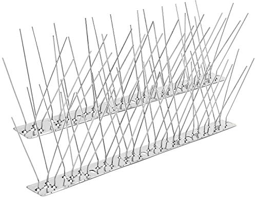 oumuik Bird and Pigeon Spikes - Covers 3.3 M Stainless Steel Bird and Pigeon - Keeps Pests Bird and Pigeon Under Control