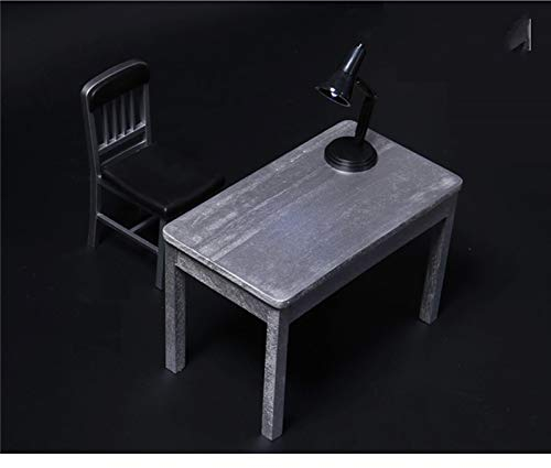 Leying 1/6 Soldat Möbel Tisch Stuhl Lampe Set Szene Requisiten Zubehör