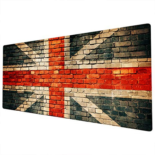 Whats On Your Wall.com Large Mouse Mat | XXL Mouse Pad | Extended Mouse Pad | Desk Mat Large | Large Mouse Mat Gaming | Full Desk Mouse Mat | Gaming Large | 900 x 400 Mouse Mat | Union Jack Flag