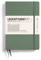 LEUCHTTURM1917 365491 Notizbuch Medium (A5), Hardcover, 251 nummerierte Seiten, Olive, kariert