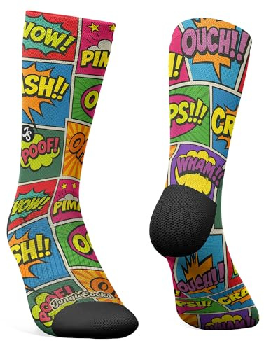 Jungle Socks Calcetines Deportivos Hombre Mujer Gimnasio Running Ciclismo | Sin Costuras | Transpirables | Antideslizantes | Cómodos | Resistentes | Diseñado en Europa