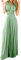 Odizli Vestido de noche largo para mujer, sexy, espalda descubierta, vestido de fiesta, vestido de dama de honor, vestido de fiesta, verde menta, L