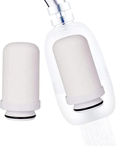 XNTONG - Cartuccia del Filtro acqua rubinetto, Sostituire il filtro ceramico, Elemento filtrante per l'acqua del rubinetto, Ricambio per sistema dell'acqua,(Cartuccia filtro in ceramica x 2)