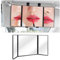 Ziciner Auto Visier Vanity Spiegel, Faltbarer Auto Sonnenblende Vanity Make-up Kosmetikspiegel, Tri Fold Auto Sonnenschutz Reise Spiegel, Universal Auto Rückspiegel für Frauen Mädchen