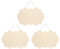 PATIKIL Unfinished Wood Sign, 3Pcs Blank Hanging Wooden Plaque DIY Craft Project for Door Hanger Painting Wall Art Wreaths Decorative, Style 4