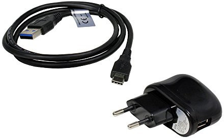 Caricatore USB da Muro e cavo USB compatibile con Samsung Galaxy Tab A9, USB-C 3.0, 2000mA