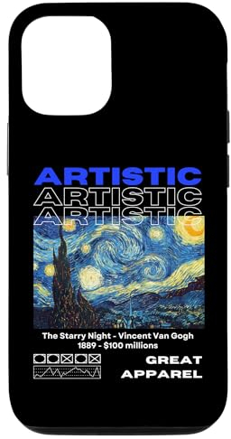 Hülle für iPhone 14 Die Sternennacht Vincent Van Gogh Grafik - Künstlerisch