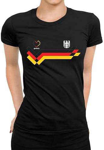 Fußball Deutschland Trikot 2024 EM Germany Europameisterschaft WM Fan Frauen Damen T-Shirt