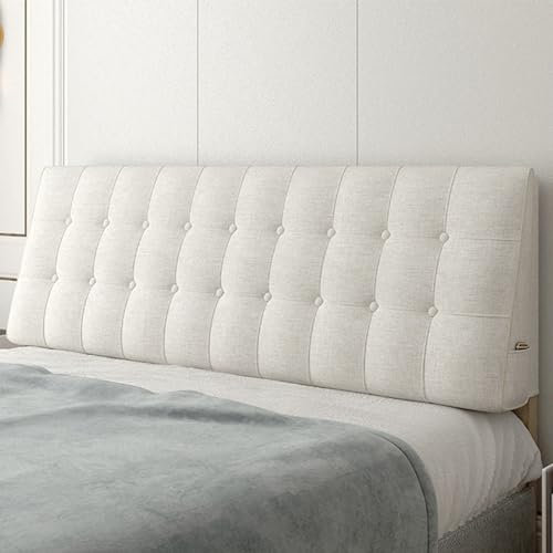 Bett Kopfteil Abdeckung Bettkopfteil Kissen Einzel/Doppel/King, Verdickung Hussen BettKopfteil Bezug Holz/Eisen Bett-Rückenlehne Staubdichter Schutz Mit Abnehmbarem Bezug(Straps 160 ×50 cm,5#)
