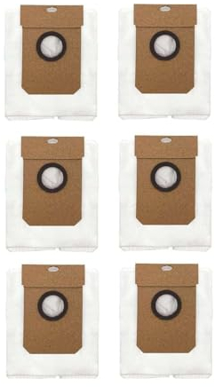 Retrobox® Recambios compatibles con Cecotec Conga Cecotec Conga 11090 / 11090X. Reemplazo de bolsas de aspiración piezas de repuesto, 6 unidades