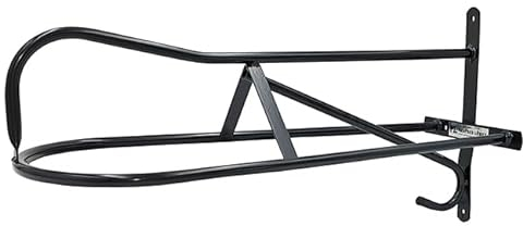 Generisch ML Sattelhalter Westernsattelhalter Sattel Halter mit Trensenhalterhaken schwarz