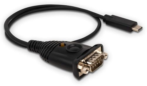 IOGEAR Adattatore Seriale USB-C a RS232 (DB9) Adattatore USB RS232 compatibile con Windows 11, 10, 8.1, 8, 7 macOS X 10.13+ con Cavo da 45 cm Installazione Facile