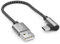 deleyCON 0,15m Cavo USB A a USB C - Spina C Angolata a 90° - Cavo di Ricarica - A a C - Corto da 15cm per iPhone 15 16 Pro Max Samsung S25 S24 S23 Pixel iPad Pro MacBook Air Tablets Switch PS5